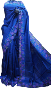 Tussar Silk Hand Embroidery Cutwork SILKZONE